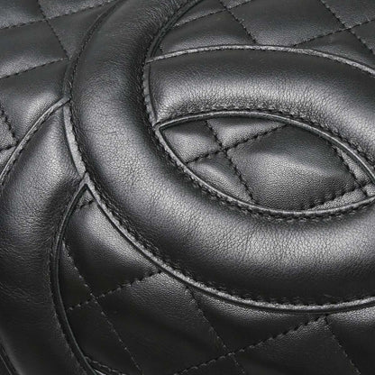 Chanel 2003-2004 Black Calfskin Cambon Ligne Tote Handbag