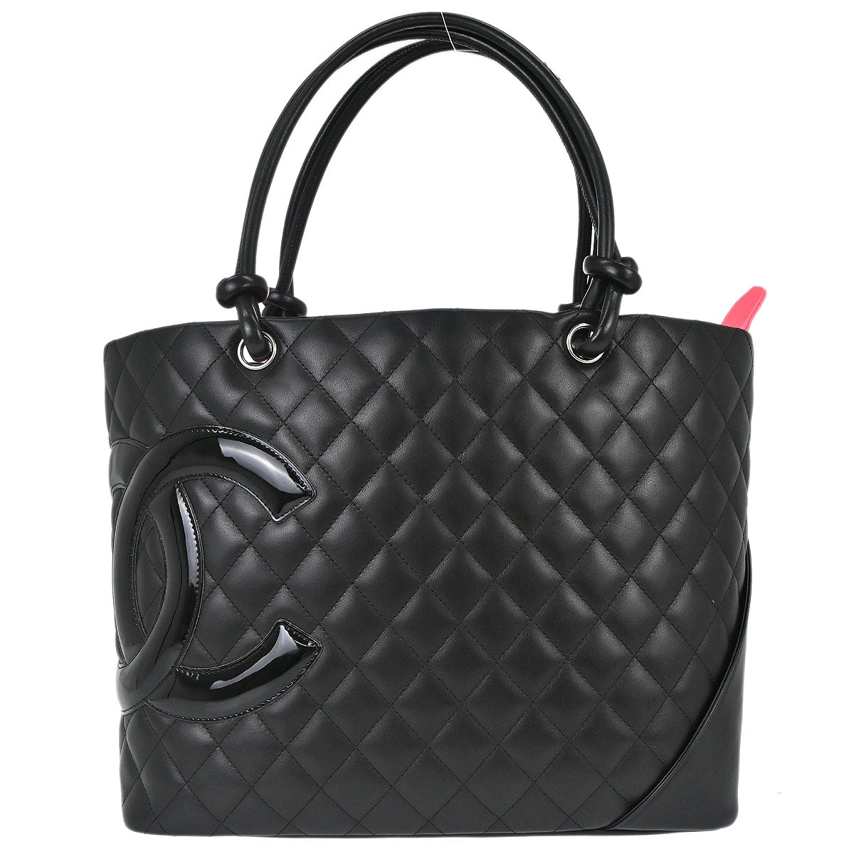 Chanel 2006-2008 Black Calfskin Cambon Ligne Tote Handbag