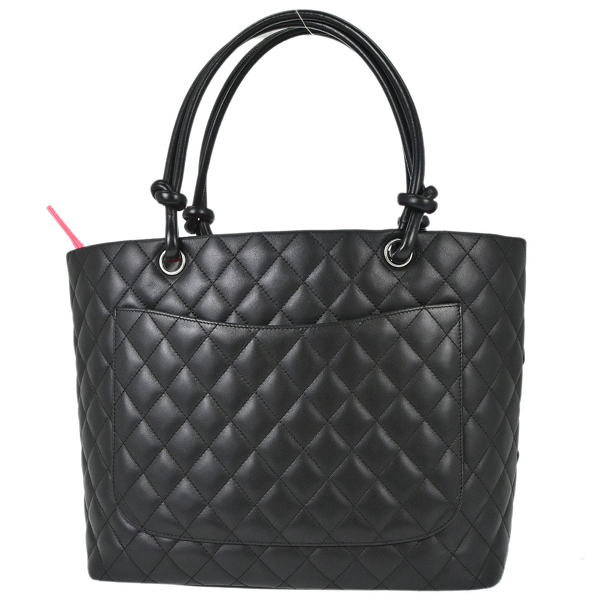Chanel 2006-2008 Black Calfskin Cambon Ligne Tote Handbag