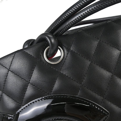 Chanel 2006-2008 Black Calfskin Cambon Ligne Tote Handbag