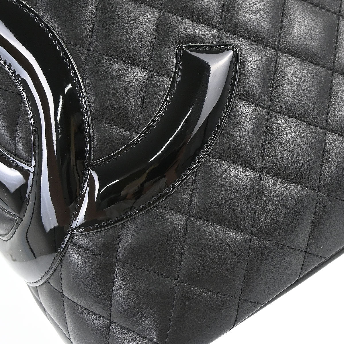 Chanel 2006-2008 Black Calfskin Cambon Ligne Tote Handbag