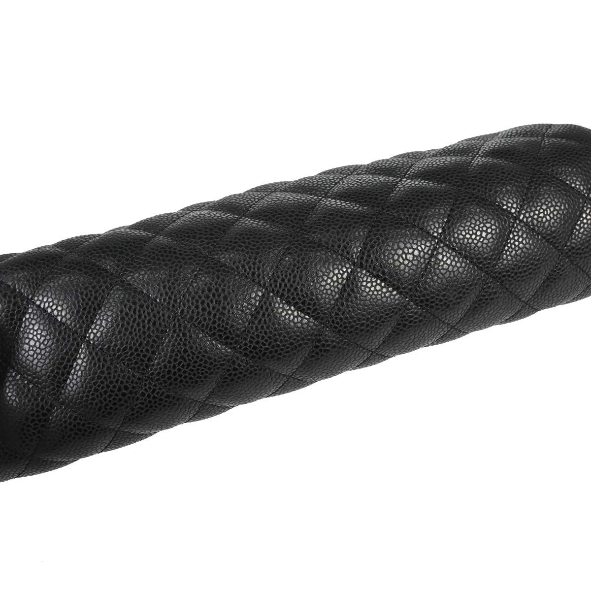 Chanel 2009-2010 Black Caviar Skin Kiss Lock Clutch Bag