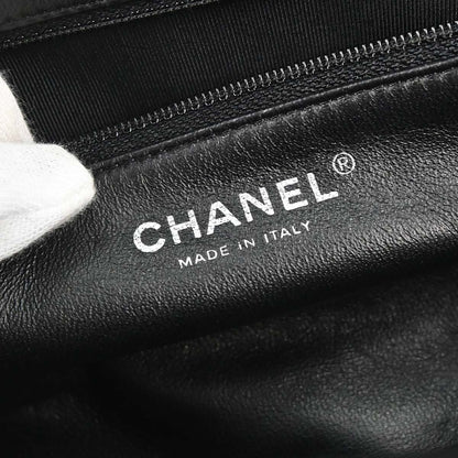 Chanel 2009-2010 Black Caviar Skin Kiss Lock Clutch Bag