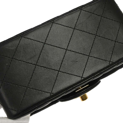 Chanel 2015-2016 Black Lambskin Mini Classic Square Flap Shoulder Bag 17