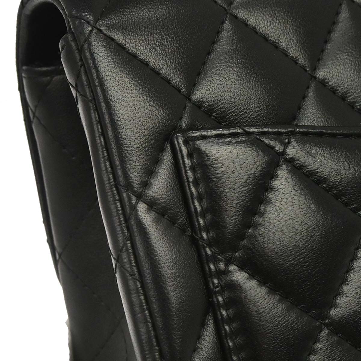Chanel 2015-2016 Black Lambskin Mini Classic Square Flap Shoulder Bag 17
