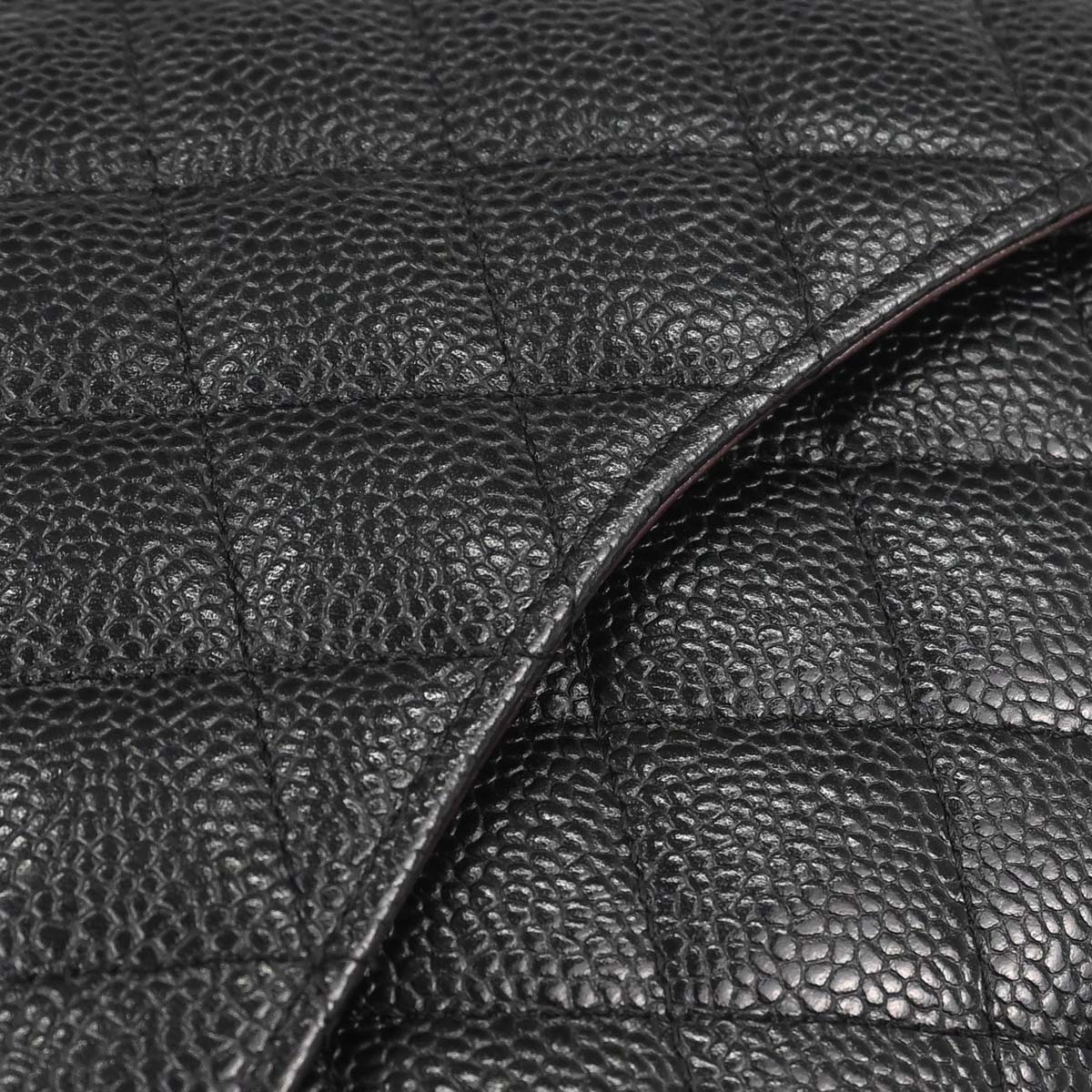 Chanel Black Caviar Skin Medium Classic Double Flap Shoulder Bag