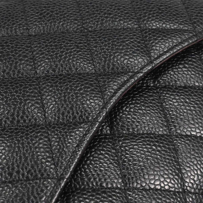 Chanel Black Caviar Skin Medium Classic Double Flap Shoulder Bag