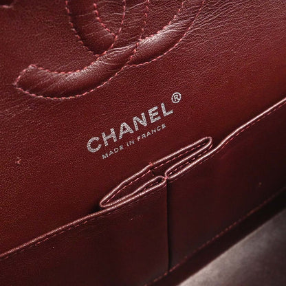 Chanel Black Caviar Skin Medium Classic Double Flap Shoulder Bag