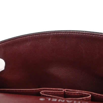 Chanel Black Caviar Skin Medium Classic Double Flap Shoulder Bag