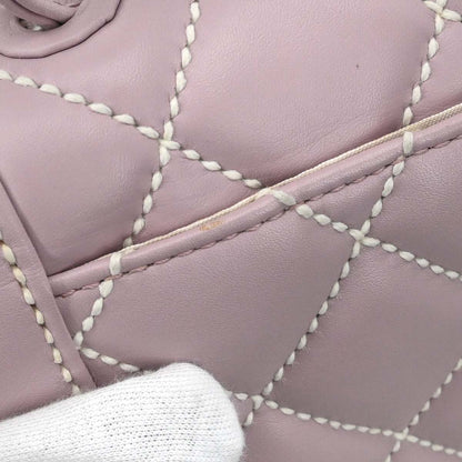 Chanel 2004-2005 Purple Calfskin Wild Stitch Handbag
