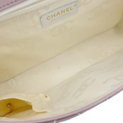 Chanel 2004-2005 Purple Calfskin Wild Stitch Handbag