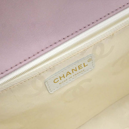 Chanel 2004-2005 Purple Calfskin Wild Stitch Handbag