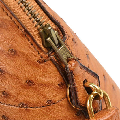 Hermes * Chestnut Ostrich Bolide 35 2way Shoulder Handbag