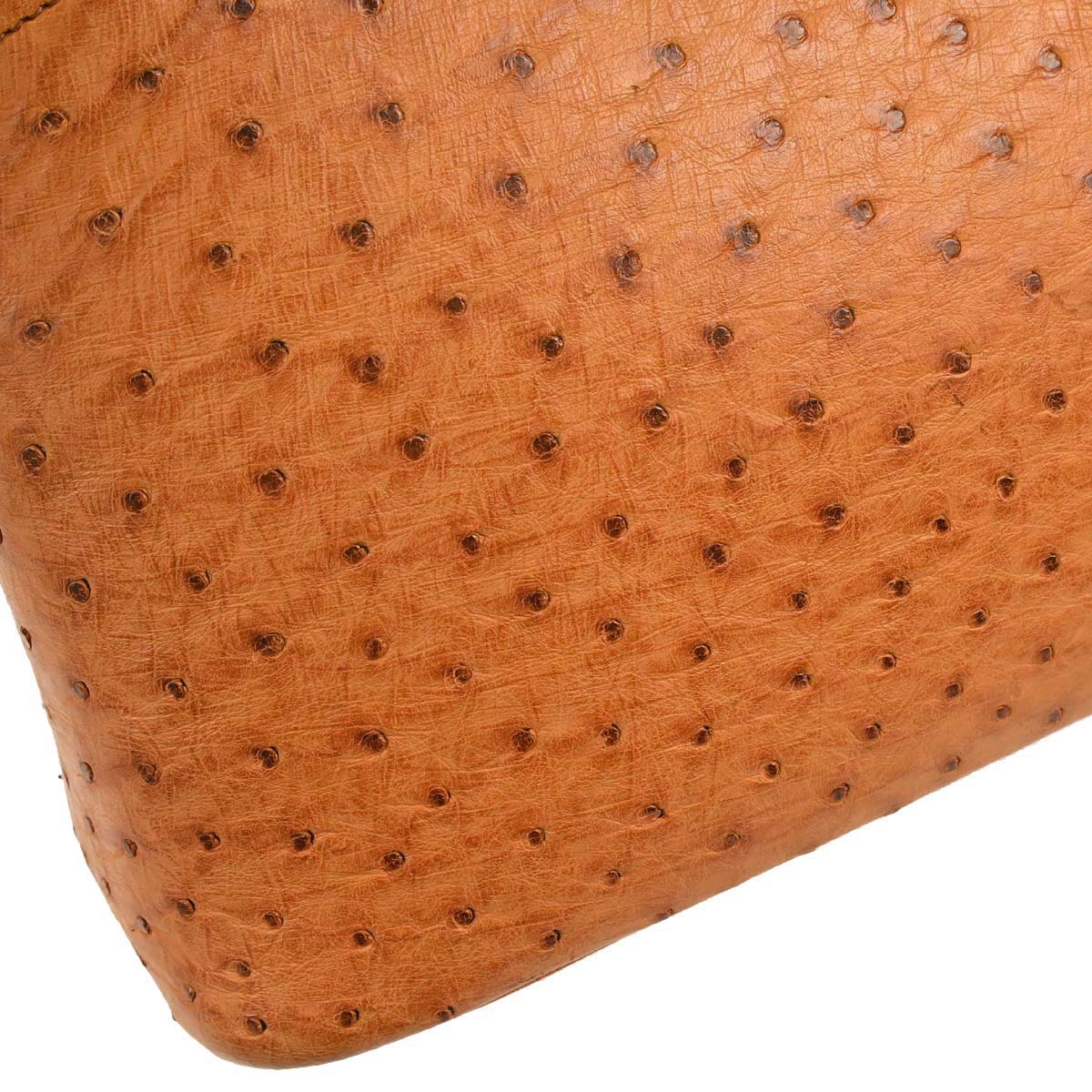 Hermes * Chestnut Ostrich Bolide 35 2way Shoulder Handbag