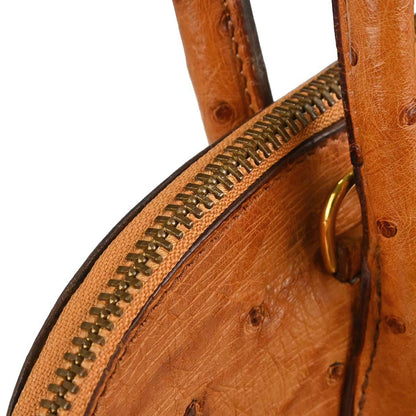 Hermes * Chestnut Ostrich Bolide 35 2way Shoulder Handbag