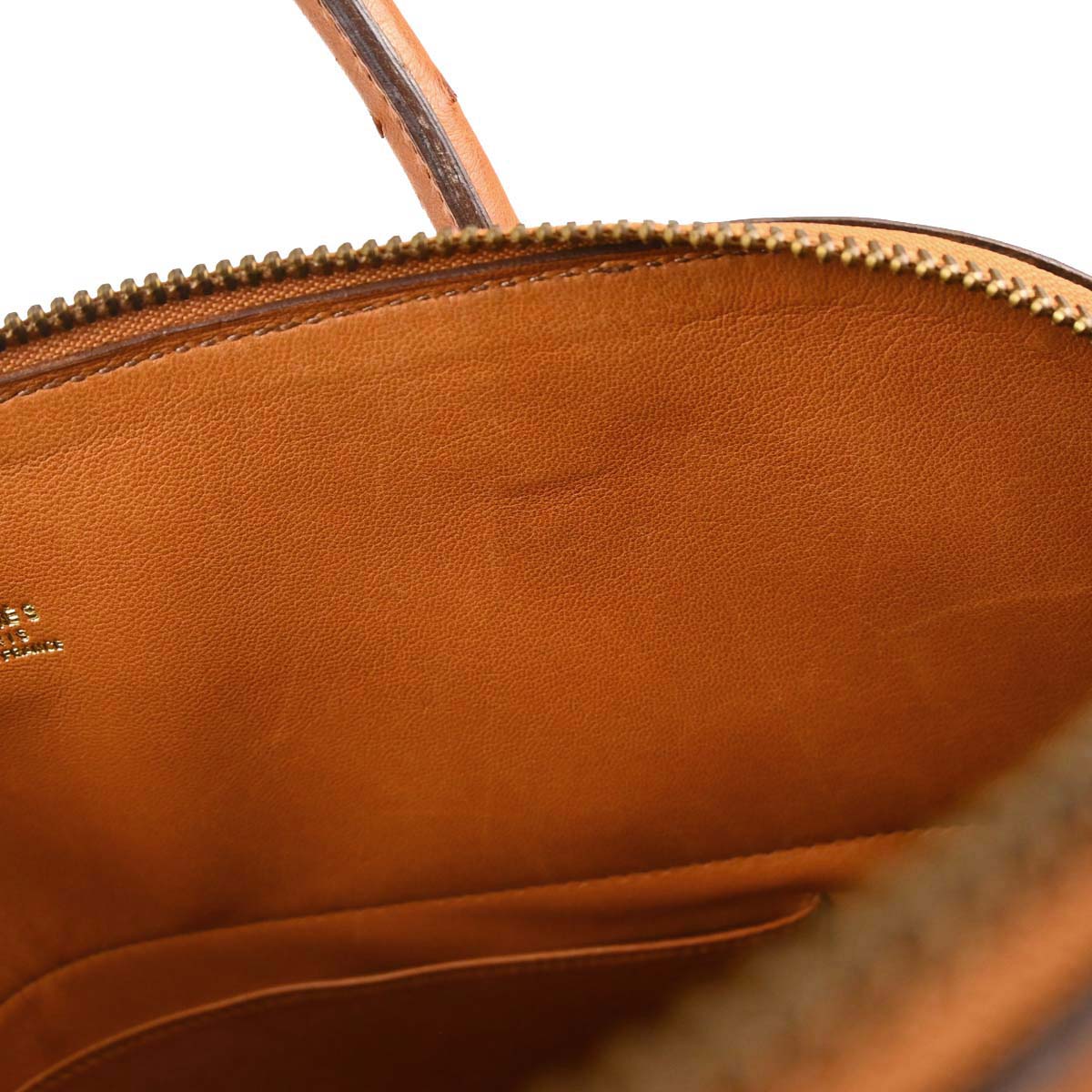 Hermes * Chestnut Ostrich Bolide 35 2way Shoulder Handbag