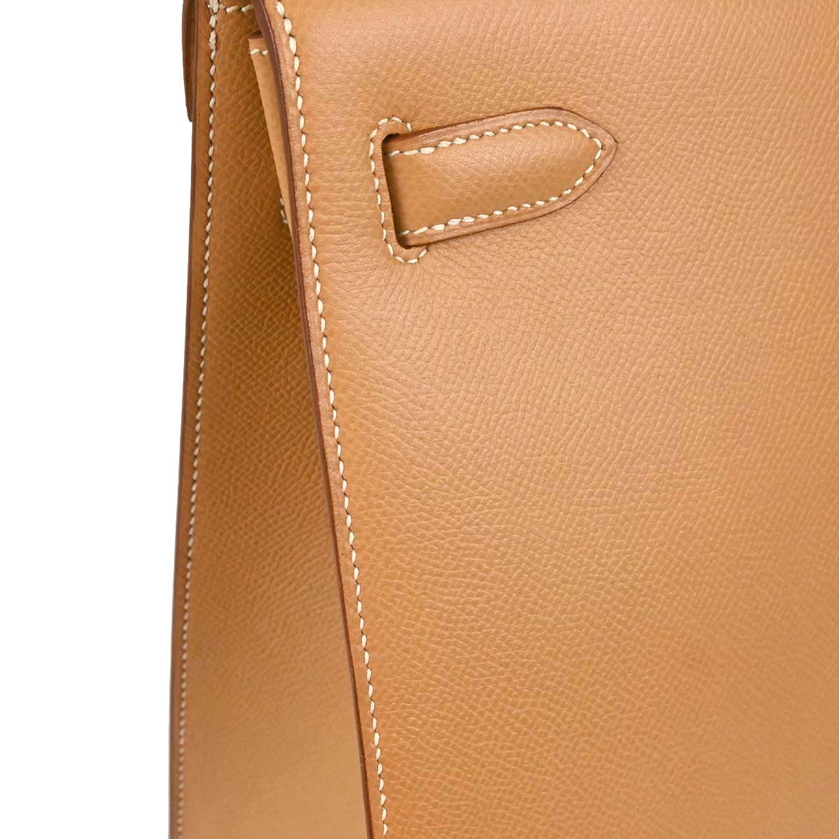 Hermes Natural Courchevel Kelly 32 Sellier 2way Shoulder Handbag