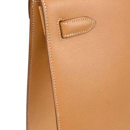 Hermes Natural Courchevel Kelly 32 Sellier 2way Shoulder Handbag