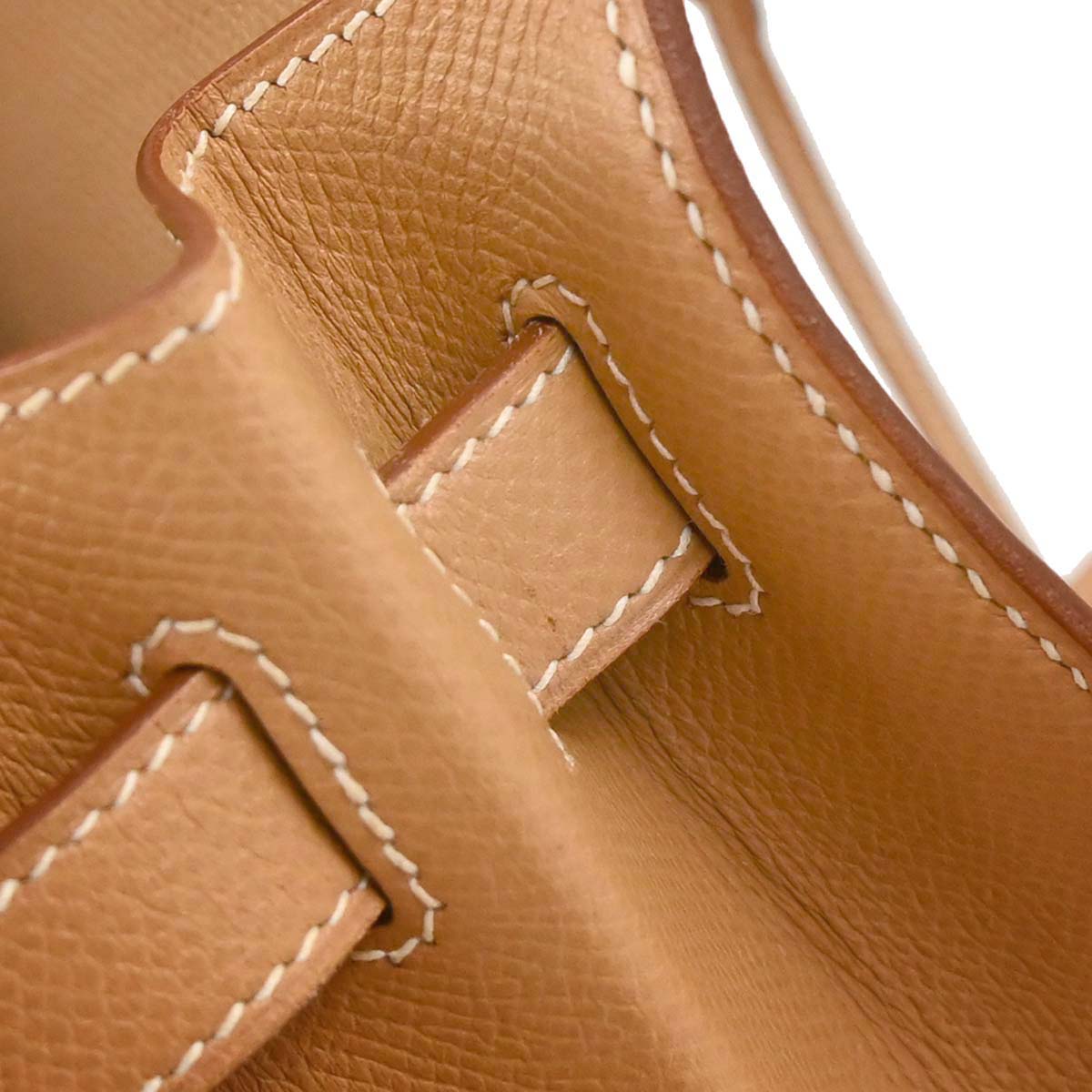 Hermes Natural Courchevel Kelly 32 Sellier 2way Shoulder Handbag