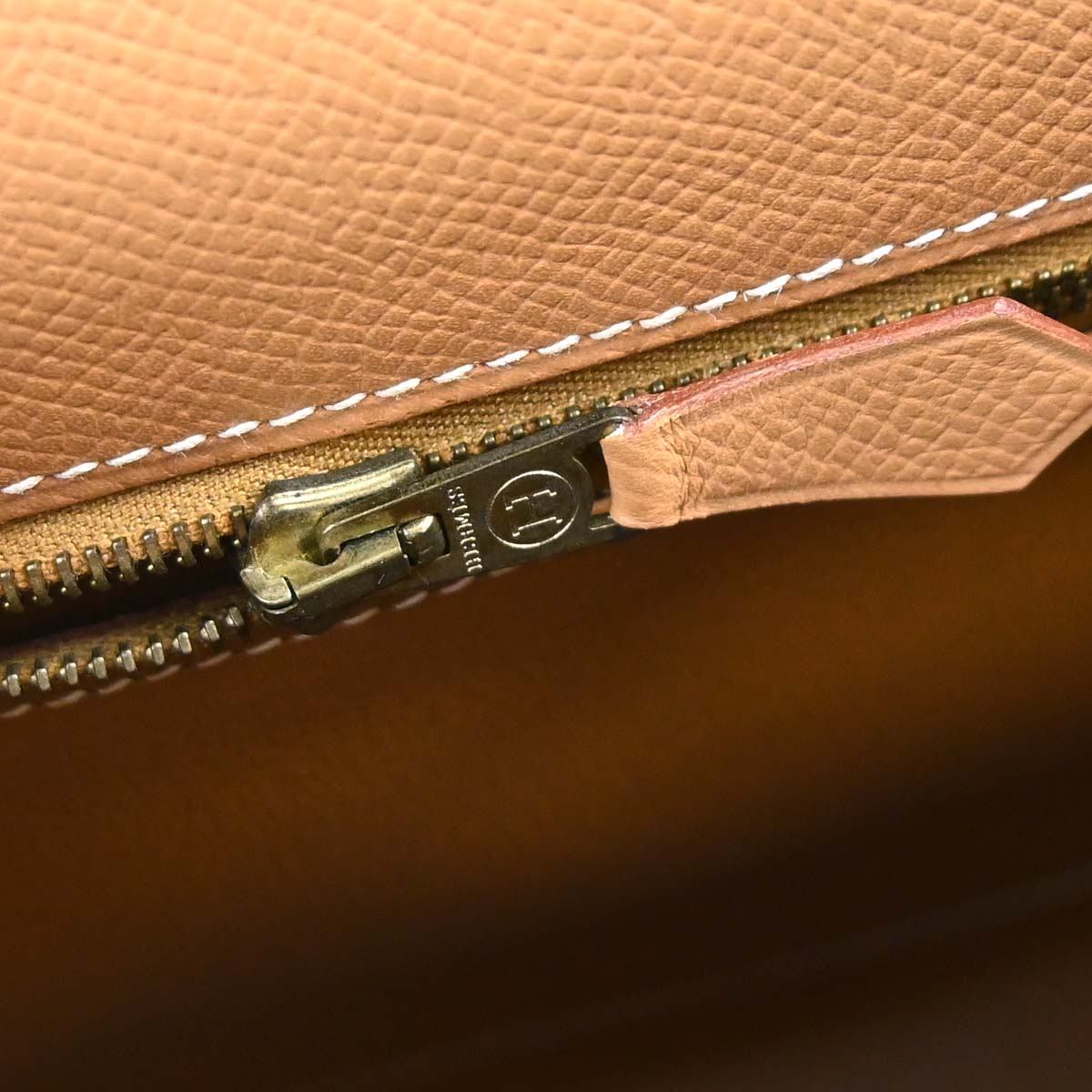 Hermes Natural Courchevel Kelly 32 Sellier 2way Shoulder Handbag