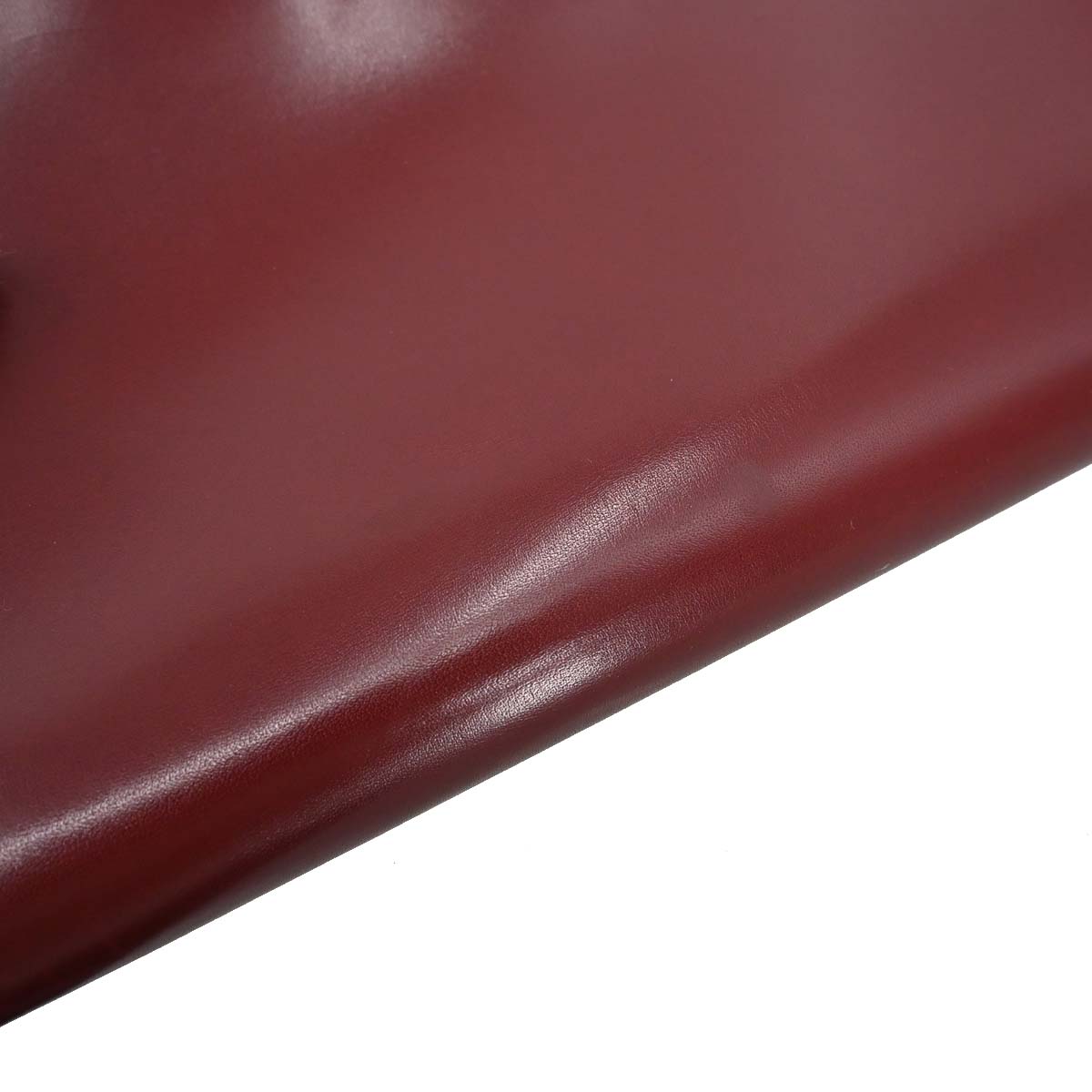 Hermes Rouge H Box Calf Document Portfolio Clutch Bag
