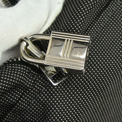Hermes Gray Canvas Herline Tote TGM Handbag