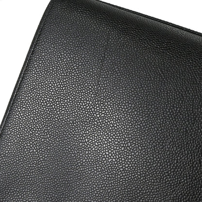 Chanel 1997-1999 Black Caviar Skin Tote Handbag
