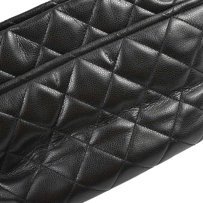Chanel 2012-2013 Black Caviar Skin Timeless CC Chain Tote Bag