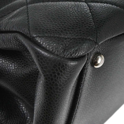Chanel 2012-2013 Black Caviar Skin Timeless CC Chain Tote Bag