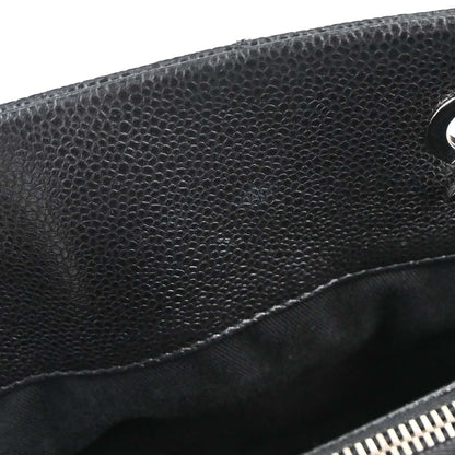 Chanel 2012-2013 Black Caviar Skin Timeless CC Chain Tote Bag