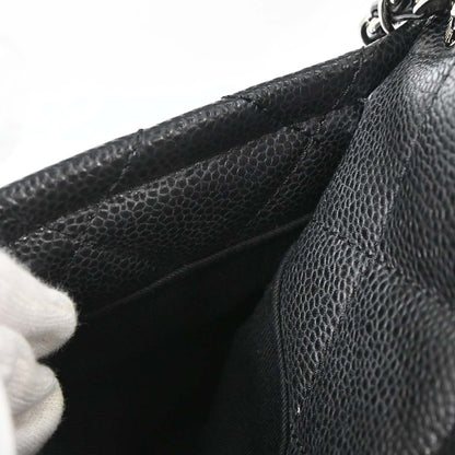 Chanel 2012-2013 Black Caviar Skin Timeless CC Chain Tote Bag