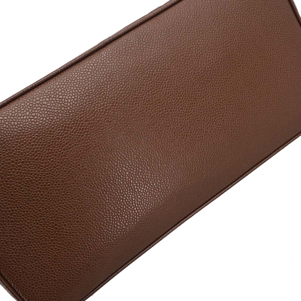 Chanel Brown Caviar Skin Medallion Tote Handbag