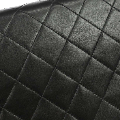 Chanel 2003-2004 Black Lambskin Turnlock Small Full Flap Shoulder Bag