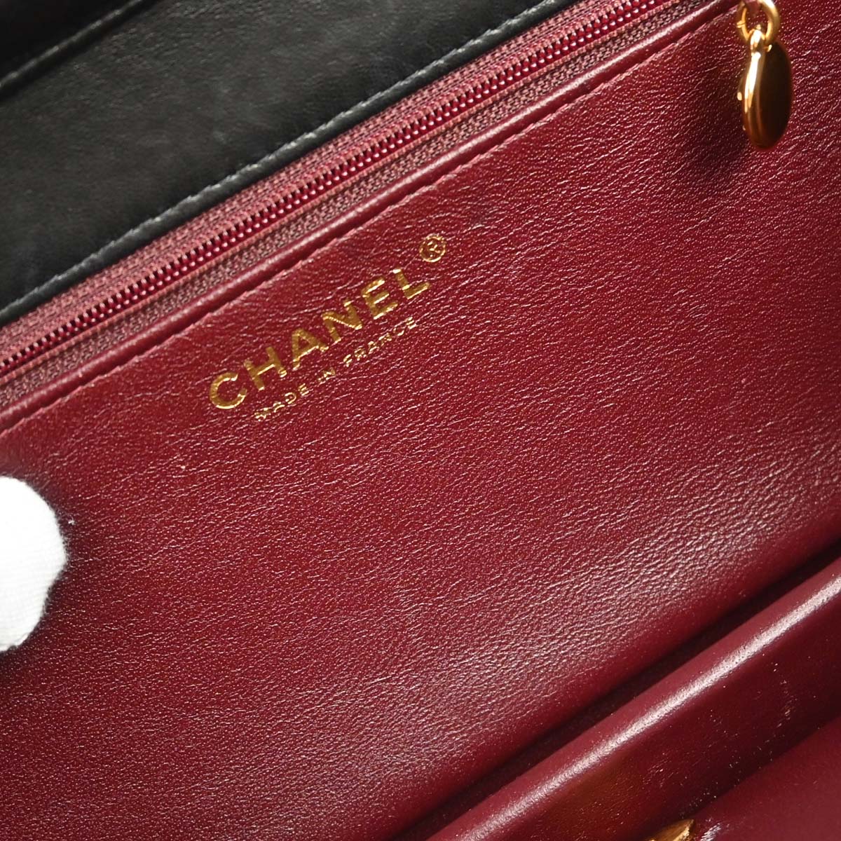 Chanel 2003-2004 Black Lambskin Turnlock Small Full Flap Shoulder Bag