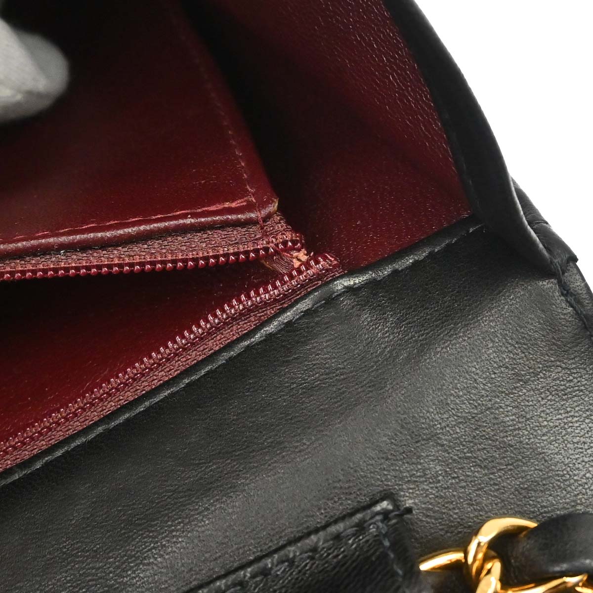 Chanel 2003-2004 Black Lambskin Turnlock Small Full Flap Shoulder Bag