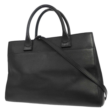 Chanel 2017 Black Calfskin Neo Executive Cerf 2way Shoulder Tote Bag