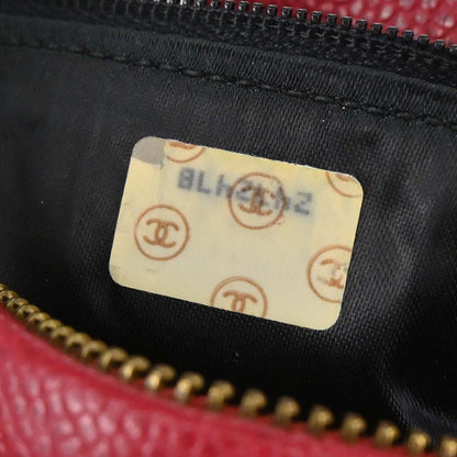 Chanel 1991-1994 Red Caviar Skin Camera Bag Mini