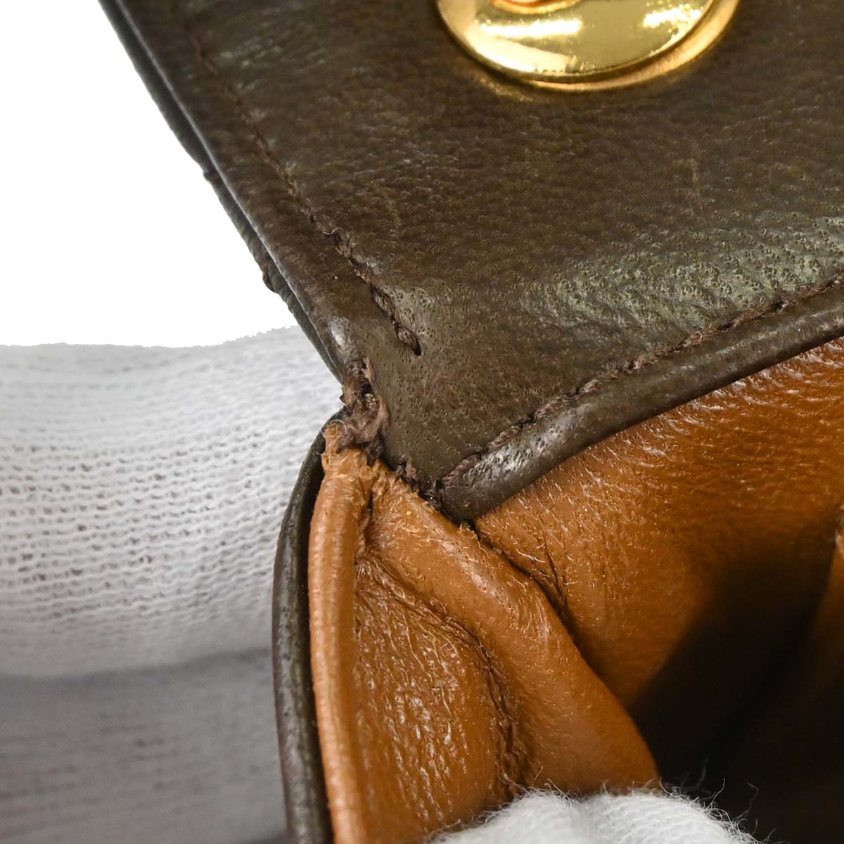 Chanel 1989-1991 Brown Lambskin Straight Flap Shoulder Bag