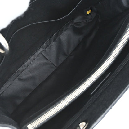 Chanel 2012-2013 Black Caviar Skin Grand Shopping Tote GST Chain Handbag