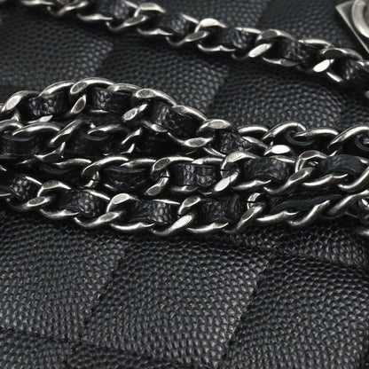 Boy Chanel 2018 Black Caviar Skin Chain WOC Shoulder Bag