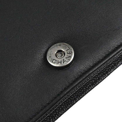 Boy Chanel 2018 Black Caviar Skin Chain WOC Shoulder Bag