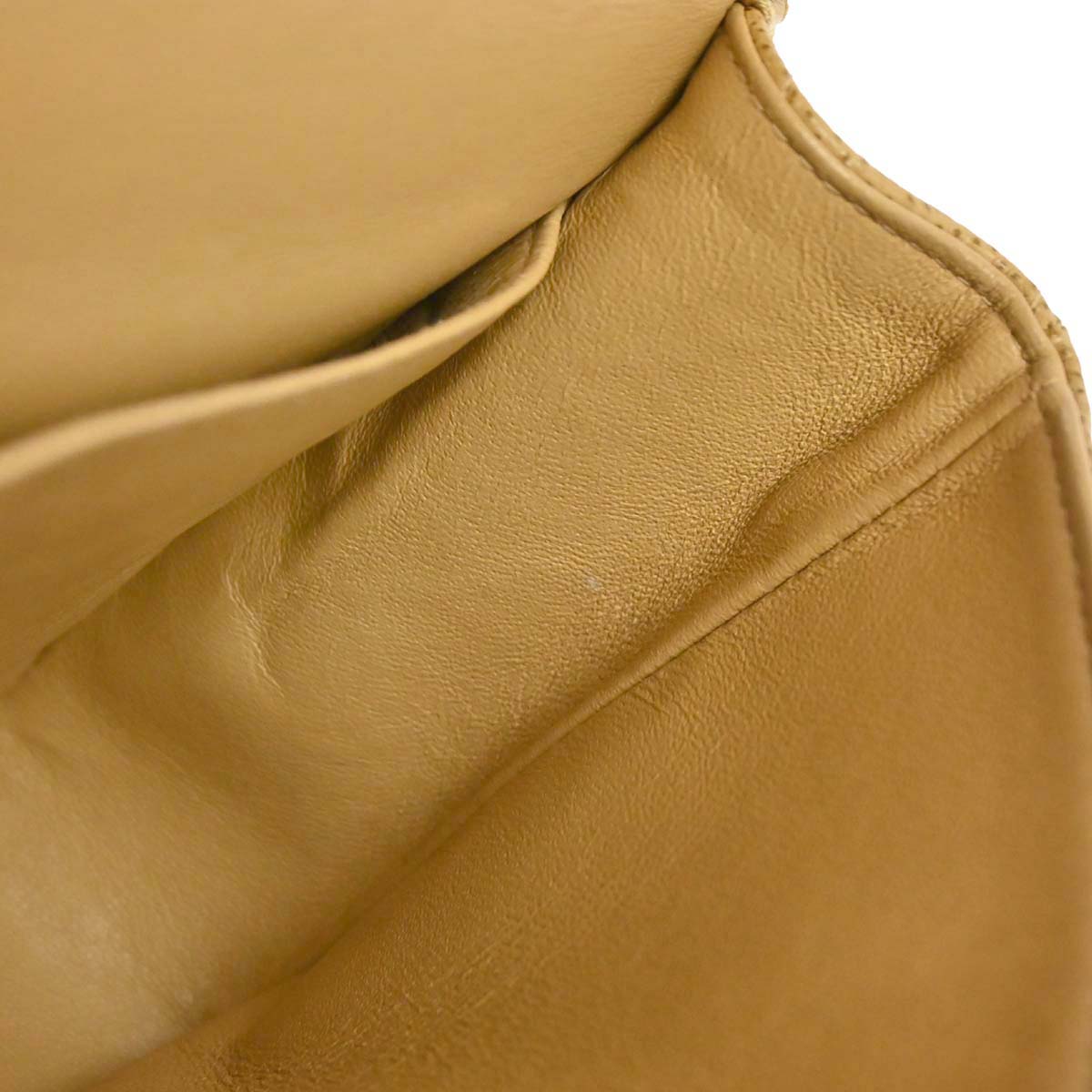 Chanel Beige Caviar Skin Medium Classic Double Flap Shoulder Bag