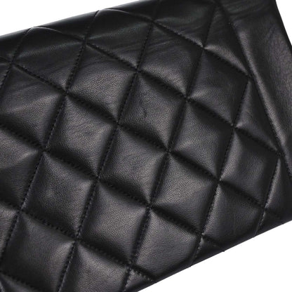 Chanel 1994-1996 Black Lambskin Small Diana Shoulder Bag