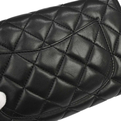 Chanel 2013-2014 Black Lambskin Flap Shoulder Bag