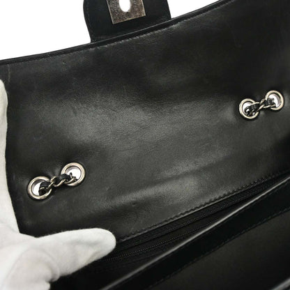 Chanel 2013-2014 Black Lambskin Flap Shoulder Bag