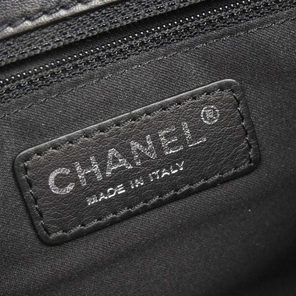 Chanel 2013-2014 Black Lambskin Flap Shoulder Bag
