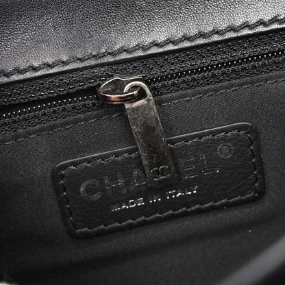 Chanel 2013-2014 Black Lambskin Flap Shoulder Bag