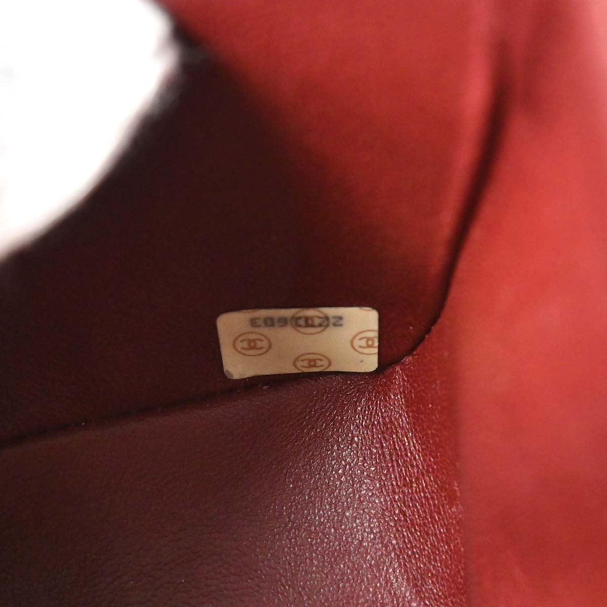 Chanel Red Suede Shoulder Bag