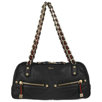 Gucci Black Leather Capri Bowler Bag