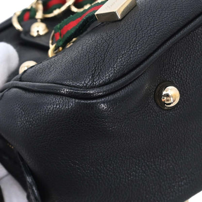 Gucci Black Leather Capri Bowler Bag